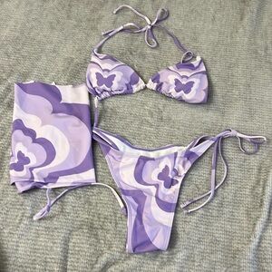 Shein 3 Piece Bikini Set Size S